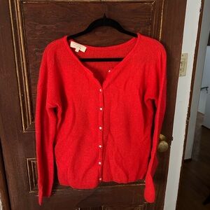 Sezane Gaspard Cardigan red